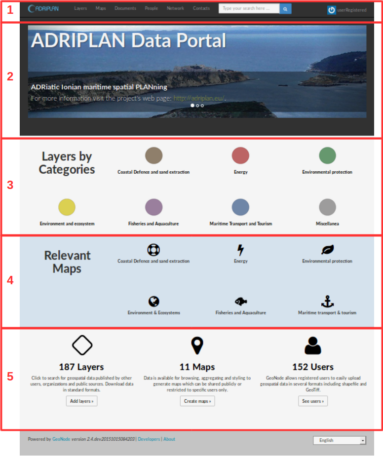 ADRIPLAN Data Portal homepage